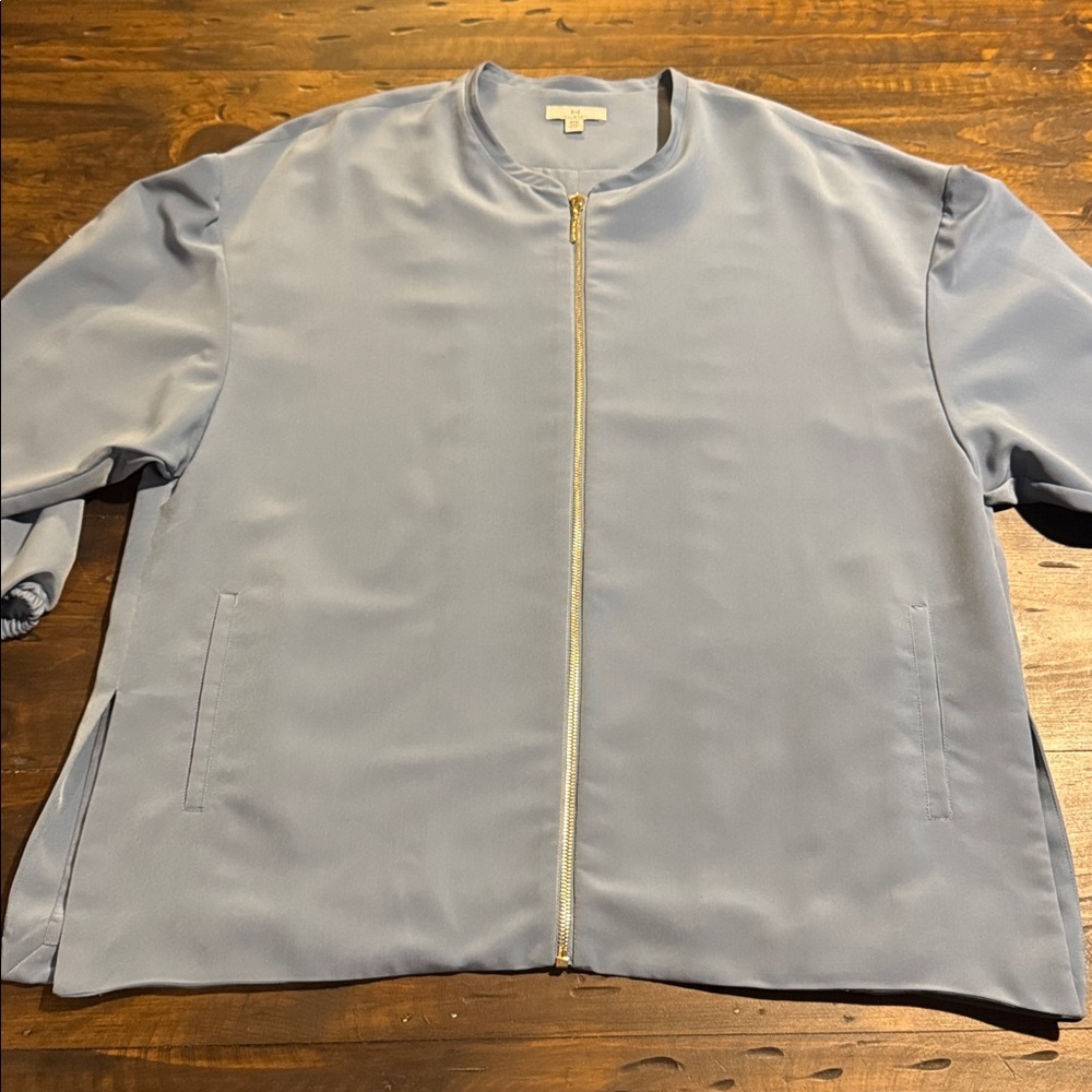 Halston Heritage Light Blue Oversized Jacket